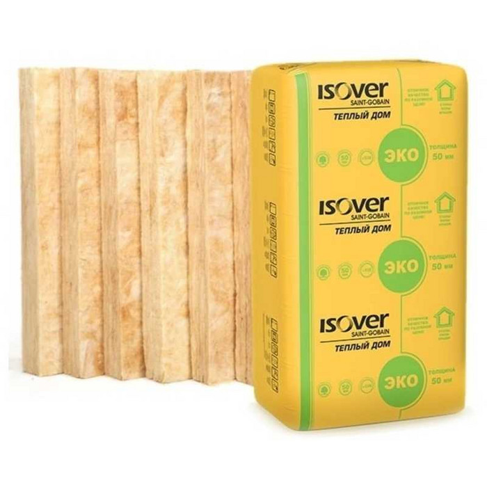 Утеплитель Isover Изовер Тёплый Дом Плита 50х610х1170 в Кропоткине